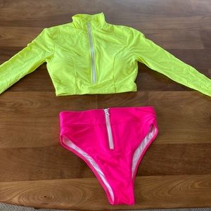 Fashion Nova Scuba Diving Long Sleeve Bikini